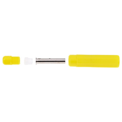 RS PRO Yellow Female Banana Socket, 4 mm Connector, Solder Termination, 20A, 1000V