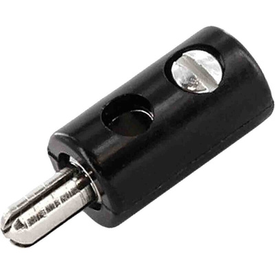 RS PRO Black Male Banana Plug, 32A, 30V, Nickel Plating