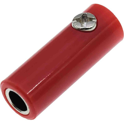 RS PRO Red Female Banana Socket, 4 mm Connector, Screw Termination, 32A, 30V, Nickel Plating