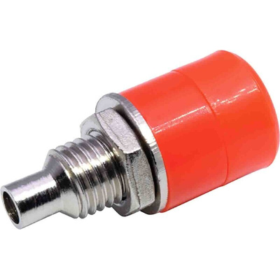RS PRO Red Female Banana Socket, 4 mm Connector, Solder Termination, 24A, 30V, Nickel Plating