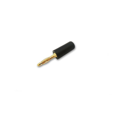 RS PRO Black Male Banana Connectors, Solder Termination, 8A, 50V, Nickel Plating