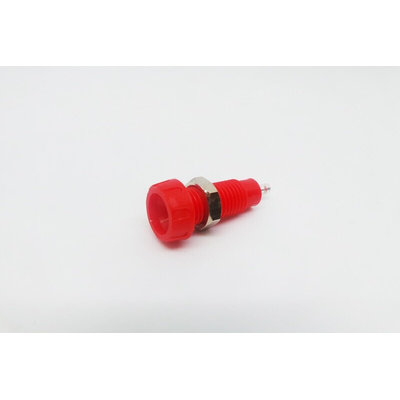 RS PRO Red Female Banana Socket, Solder Termination, 10A, 50V, Silver Plating