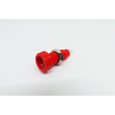 RS PRO Red Female Banana Socket, 4 mm Connector, Solder Termination, 10A, 50V, Silver Plating