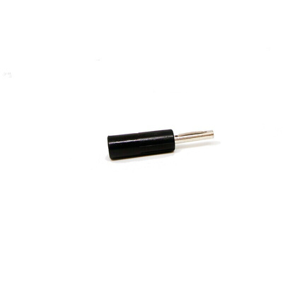 RS PRO Black Male Banana Connectors, 4 mm Connector, Crimp, Screw, Solder Termination, 16A, 50V, Nickel Plating