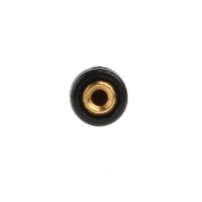 Staubli Black Female Banana Socket, 1mm Connector, Solder Termination, 20A, 30 V, 60V dc, Gold Plating