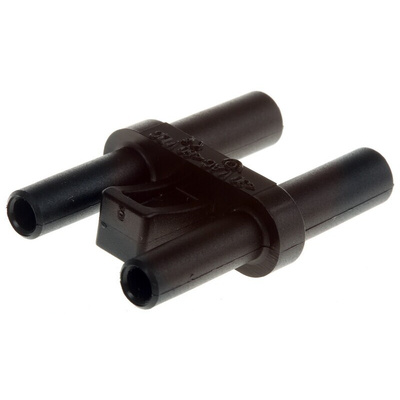 RS PRO Black Male Banana Plug, 4 mm Connector, 36A, 45 V ac, 60V dc