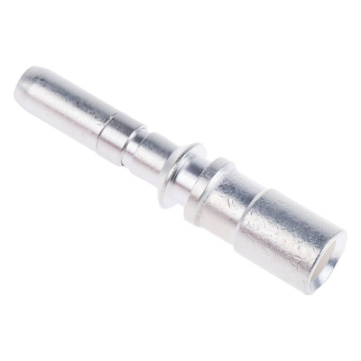 Staubli Black Male Test Plug, 6 mm Connector, Crimp Termination, 100A, 600V, Silver Plating
