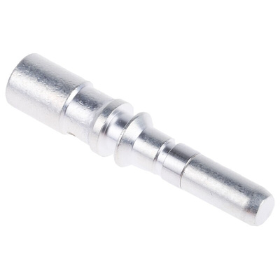 Staubli Black Male Test Plug, 6 mm Connector, Crimp Termination, 100A, 600V, Silver Plating