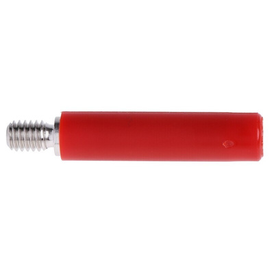 Staubli Red Female Banana Socket, 4 mm Connector, Screw Termination, 32A, 600V, Nickel Plating