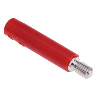 Staubli Red Female Banana Socket, 4 mm Connector, Screw Termination, 32A, 600V, Nickel Plating