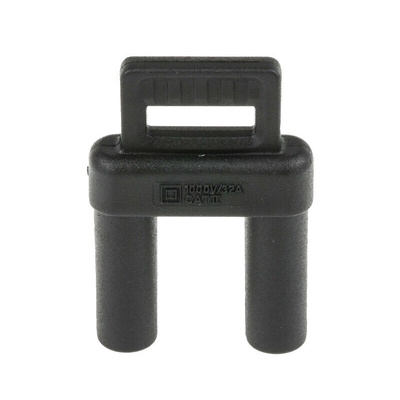 Staubli Black Male Banana Plug, 4 mm Connector, Spring Terminal Termination, 32A, 1000V