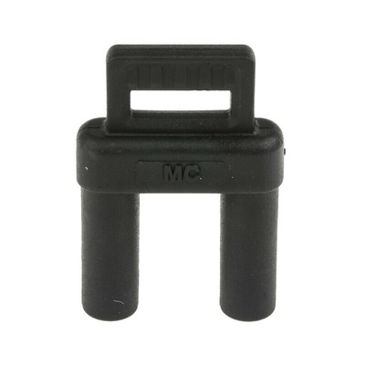 Staubli Black Male Banana Plug, 4 mm Connector, Spring Terminal Termination, 32A, 1000V