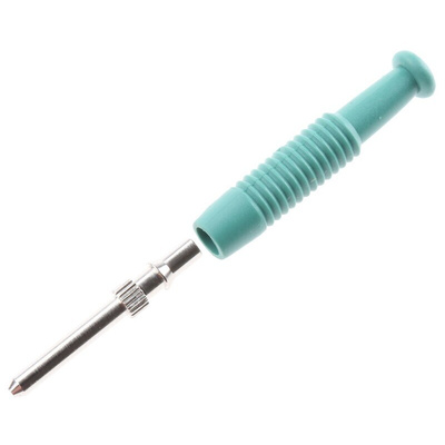 Hirschmann Test & Measurement Green Male Banana Plug, 2mm Connector, Solder Termination, 6A, 60V dc, Nickel Plating