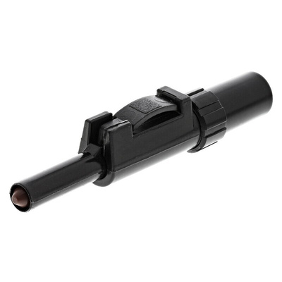 Hirschmann Test & Measurement Black Male Banana Plug, 4 mm Connector, Solder Termination, 30A, 60V dc, Nickel Plating