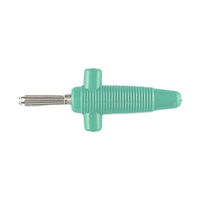 Hirschmann Test & Measurement Green Male Banana Plug - Solder, 60V dc
