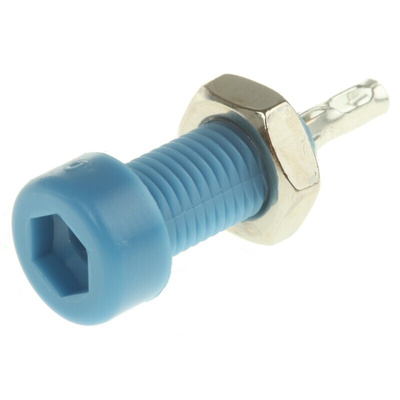WIMA Blue Female Test Socket, 2mm Connector, Solder Termination, 10A, Tin Plating