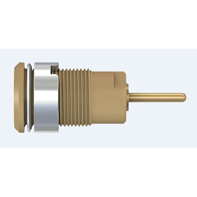 Staubli Brown Female Banana Socket, 4 mm Connector, 24A, 1000V, Gold Plating