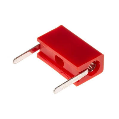 Hirschmann Test & Measurement Red Female Test Socket, 2mm Connector, Solder Termination, 6A, 60V dc, Tin Plating