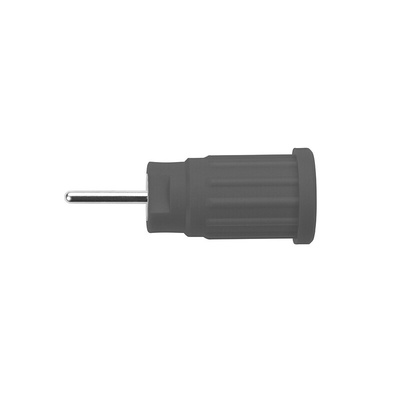 Schutzinger Black Female Banana Socket, 4 mm Connector, PC Pin Termination, 24A, 1000V, Nickel Plating