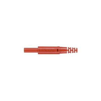 Schutzinger Black Male Banana Connector, 10A, 600V
