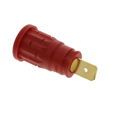 Hirschmann Test & Measurement Red Female Banana Socket, 4 mm Connector, 32A, 1000V ac/dc, Gold Plating