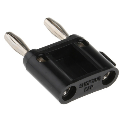 Fluke Black Male Banana Plug, Screw Termination, 15A, 5000V, Nickel Plating