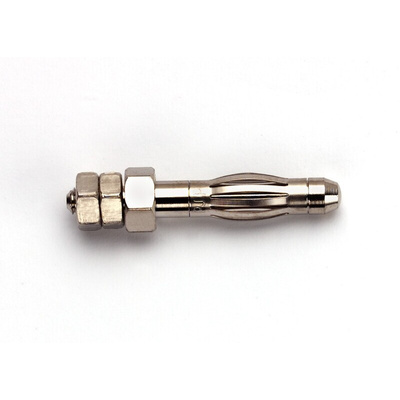 Pomona Male Banana Connector, 4 mm Connector, Threaded Termination, 36A, 5kV