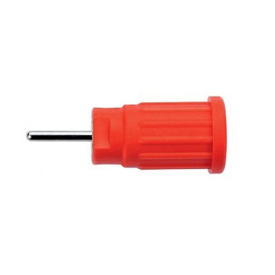 Schutzinger Yellow Male Banana Socket, Press-In Termination, 24A, 1kV, Nickel Plating
