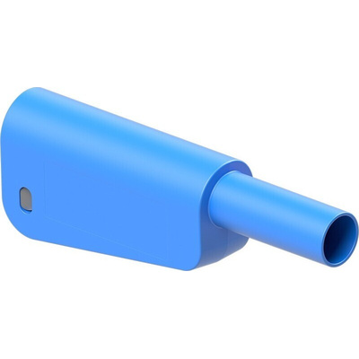 Staubli Blue Plug Test Plug, Solder Termination, 32A, 1kV, Gold Plating