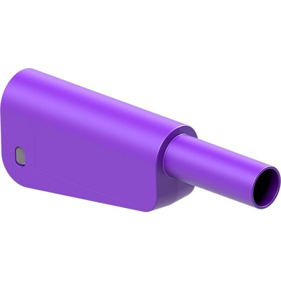 Staubli Violet Plug Test Plug, Solder Termination, 32A, 1kV, Gold Plating