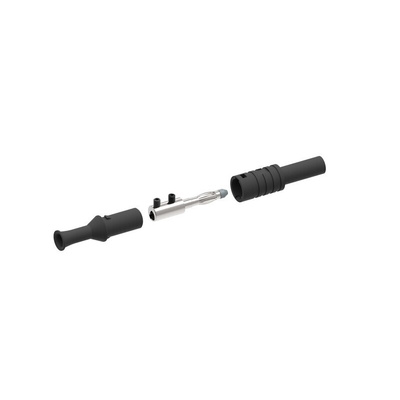 Electro PJP Black Male Banana Plug, Screw Termination, 36A, 1kV