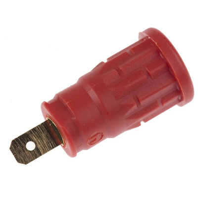 Hirschmann Test & Measurement Red Female Banana Socket, 4 mm Connector, 24A, 1000V ac/dc, Gold Plating