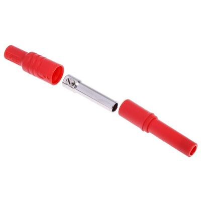 Hirschmann Test & Measurement Red Female Banana Socket, 4 mm Connector, Screw Termination, 24A, 1000V ac/dc, Nickel