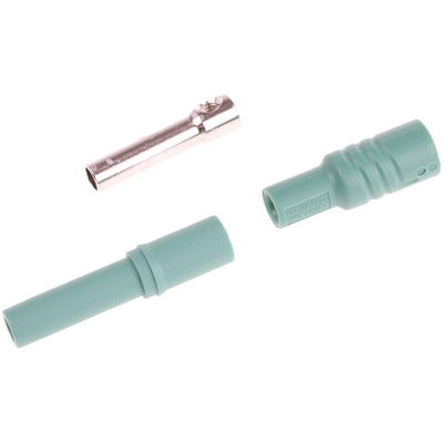 Hirschmann Test & Measurement Green Female Banana Socket, 4 mm Connector, Screw Termination, 24A, 1000V ac/dc, Nickel