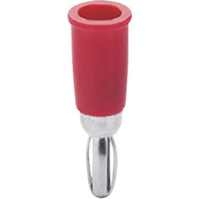 Sato Parts Red Male Banana Plug, 4 mm Connector, Solder Termination, 3A, 30V