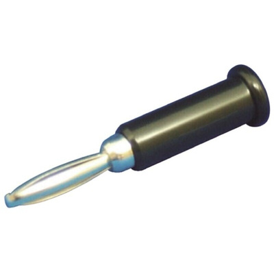 Sato Parts Black Male Banana Plug, 4 mm Connector, Solder Termination, 3A, 30V