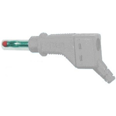 Staubli Grey Male Banana Plug, 4 mm Connector, Screw Termination, 32A, 600V, Nickel Plating