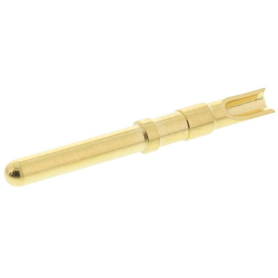 Staubli Yellow Male Test Plug, 2mm Connector, Solder Termination, 10A, 30 V, 60V dc, Gold Plating