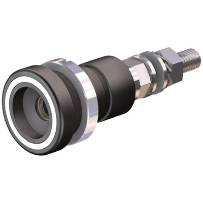 Staubli White Female Test Socket, 6 mm Connector, Screw Termination, 100A, 600V, Silver Plating