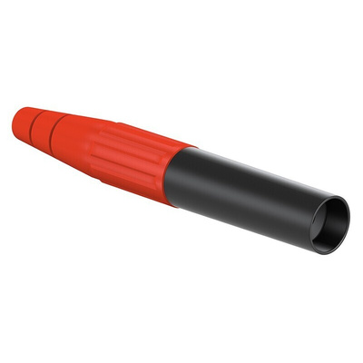 Staubli Red Female Banana Socket, 6 mm Connector, Crimp Termination, 80A, 600V, Silver Plating