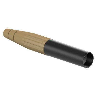 Staubli Brown Female Banana Socket, 6 mm Connector, Crimp Termination, 80A, 600V, Silver Plating