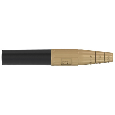 Staubli Brown Female Banana Socket, 6 mm Connector, Crimp Termination, 80A, 600V, Silver Plating