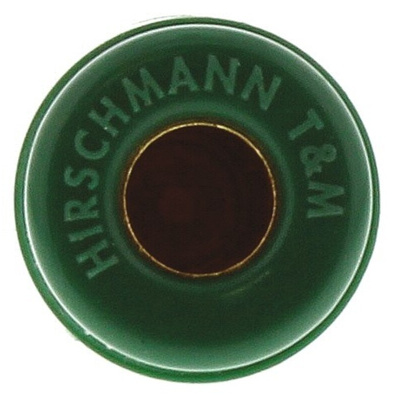 Hirschmann Test & Measurement Green Female Banana Socket, 4 mm Connector, Solder Termination, 32A, 30 V ac, 60V dc,