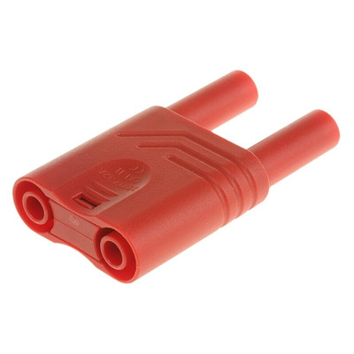 Hirschmann Test & Measurement Red Male Banana Plug, 4 mm Connector, 32A, 1000V ac/dc, Nickel Plating