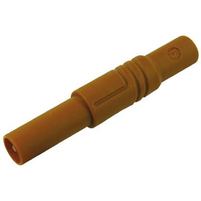 Hirschmann Test & Measurement Brown Male Banana Plug, 4 mm Connector, Screw Termination, 24A, 1000V ac/dc, Nickel