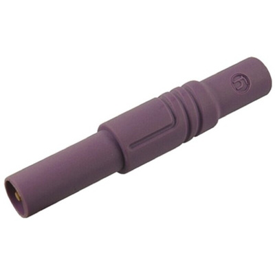 Hirschmann Test & Measurement Violet Male Banana Plug, 4 mm Connector, Screw Termination, 24A, 1000V ac/dc, Nickel