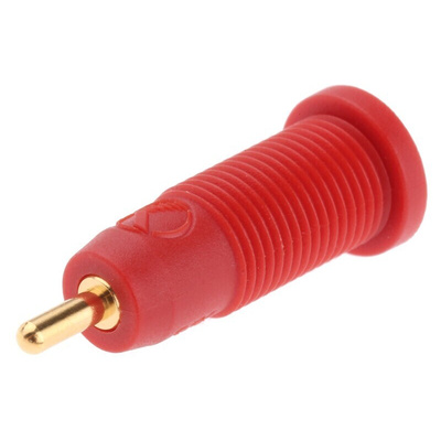 Hirschmann Test & Measurement Red Female Banana Socket, 2mm Connector, Solder Termination, 10A, 1000V ac/dc, Gold