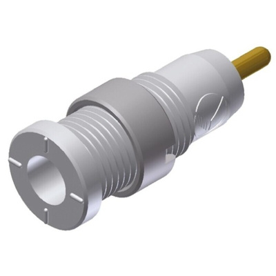 Hirschmann Test & Measurement White Female Banana Socket, 2mm Connector, Solder Termination, 10A, 1000V ac/dc, Gold