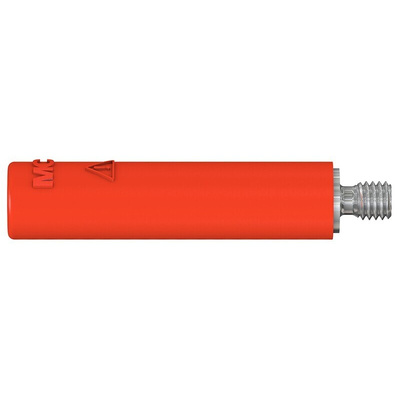 Staubli Red Female Banana Socket, 4 mm Connector, Screw Termination, 32A, 600V, Nickel Plating