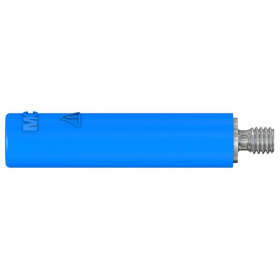 Staubli Blue Female Banana Socket, 4 mm Connector, Screw Termination, 32A, 600V, Nickel Plating